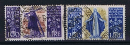 Italy:  1948  Sa  A146 - A147  , Mi  744 - 745  Used - Luchtpost