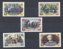 Belize - 1985 Rotary Overprints MNH__(TH-2158) - Belize (1973-...)