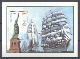 Bhutan - 1986 Statue Of Liberty Block MNH__(TH-12198) - Bhutan