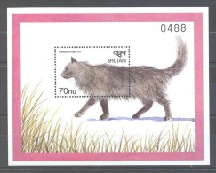 Bhutan - 1999 Cats Block MNH__(TH-7488) - Bhoutan