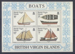 British Virgin Islands - 1984 Boats Block MNH__(TH-4165) - Britse Maagdeneilanden