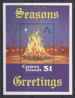 Cayman Islands - 1984 Christmas Block MNH__(TH-3442) - Cayman Islands