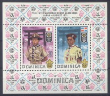 Dominica - 1971 Scouts Block MNH__(TH-2662) - Dominique (...-1978)