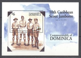 Dominica - 1994 Scouts Block (1) MNH__(TH-12008) - Dominica (1978-...)