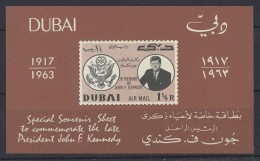 Dubai - 1964 John F. Kennedy Block MNH__(TH-1507) - Dubai