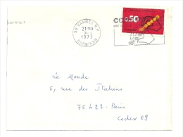 MORBIHAN - Dépt N° 56 = VANNES RP 1973 = FLAMME CONCORDANTE = SECAP Illustrée  'CODE POSTAL / MOT DE PASSE ' - Codice Postale