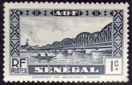 SENEGAL  1935  -  Y&T  114  - 1c Bleu - NEUF* - Ongebruikt