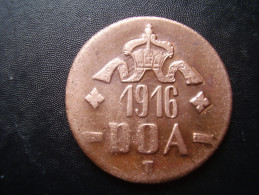 DOA  1916 EMERGENCY TABORA COINS 20 HELLER COPPER TYPE B - B . - Deutsch-Ostafrika