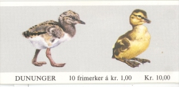 Norvege, Norge 1980 Carnet Complet ** Oiseaux, Poussins C767  / Birds, Chicks / Markenheftechen Mi W11 - Markenheftchen