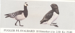 Norvege, Norge 1983 Carnet Complet ** Oiseaux, Bernache, Mergule C 839  / Birds  / Markenheftechen Mi W16 - Carnets