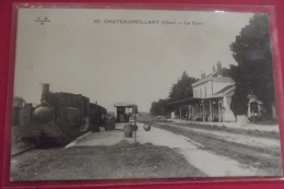 Cp Chateaumeillant La Gare - Châteaumeillant