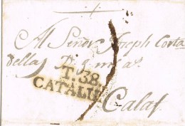 9700. Carta Entera Pre Filatelica SOLIVELLA (Tarragona) 1805 - ...-1850 Prephilately