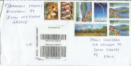 GREECE - GRECIA -  HELLAS 2014 REGISTERED LETTER LETTERA RACCOMANDATA SEE THE SCAN - Storia Postale