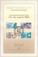 BERLIN - MI.NR. 754 - 57 - ETB 4/1986 - 1st Day – FDC (sheets)