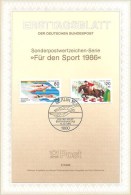 BERLIN - MI.NR. 751 - 52 - ETB 2/1986 - 1st Day – FDC (sheets)