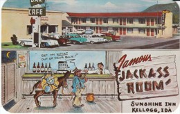 Kellogg Idaho, Sunshine Inn, Bar & Cafe, Auto, C1960s Vintage Postcard - Sonstige & Ohne Zuordnung