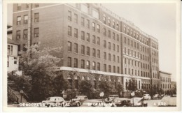 Spokane Washington, Deaconess Hospital, Autos, C1940s Vintage Real Photo Postcard - Spokane