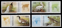 (008) Burkina Faso / 1990 / Birds / Oiseaux / Vögel / Vogels  ** / Mnh  Michel 1406-09 - Burkina Faso (1984-...)