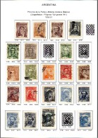 ARGENTINA - 1935 / 1951 - Heroes And Various Motives, Wmk - VF USED - Usados