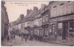 141-SAINT-POL -  Rue D'Arras  - Ed. " L´Abeille De La Ternoise " à Droite, Estaminet Penet - Saint Pol Sur Ternoise