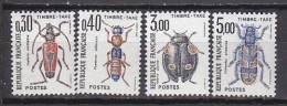 M4053 - FRANCE TAXE Yv N°109/12 ** Insectes, Coléoptères - 1960-.... Mint/hinged