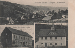 AK Nassau Erzgebirge Gasthof Preussler Schule Niederdorf Bei Frauenstein Rechenberg Mulda Clausnitz Holzhau Sayda Mulda - Rechenberg-Bienenmühle