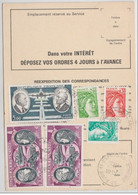 1980 - POSTE AERIENNE Sur ORDRE De REEXPEDITION De AUBIE ET ESPESSAS (GIRONDE) - 1960-.... Lettres & Documents