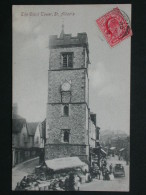 Ref2982 WA CPA Animée De St Alban (Angleterre) - The Clock Tower - Marché Au Pied De La Tour - G. Davis Pearce Commerces - Hertfordshire