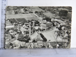 CPSM  (95) Val D'Oise - En Avion Au Dessus De... VIARMES - L'église Et La Mairie - Viarmes