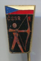 ARCHERY / SHOOTING - CSSR, Enamel, Pin, Badge - Tiro Al Arco