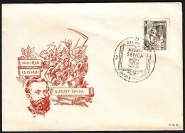 Yugoslavia 1955, Illustrated Card "August Senoa" W./ Special Postmark "Zagreb", Ref.bbzg - Cartas & Documentos