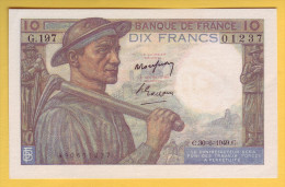 BILLET FRANCAIS - 10 Francs Mineur 30.6.1949 SUP - 10 F 1941-1949 ''Mineur''