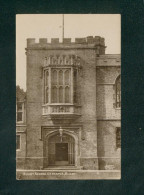 UK - Rugby - Real Photo Post Card - Rugby School Entrance - Other & Unclassified