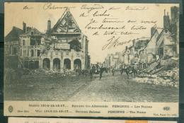 LA GUERRE 1914 17 PERONNE APRES LA RETRAITE ALLEMANDE LES RUINES  Eae100 - Peronne