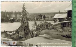 Tiefer Winter In Massaberg-Blick Zum Waldfrieden-1961 - Verlag: R. Bechstein, Ilmenau, POSTKARTE Mit Frankatur, - Masserberg