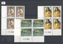 POLYNESIE 1989 - YT N° 333/335 NEUF SANS CHARNIERE ** (MNH) GOMME D'ORIGINE LUXE COIN DATE - Unused Stamps