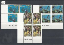POLYNESIE 1991 - YT N° 396/398 NEUF SANS CHARNIERE ** (MNH) GOMME D'ORIGINE LUXE COIN DATE - Unused Stamps