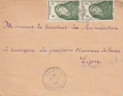 MAURITANIE - 2 Fach Sondermarken Frankierung Auf Brief V.Dahomey > Lyon - Lettres & Documents