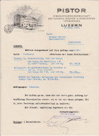 SV LU LUZERN 1933-4-13 PISTOR Einkaufs-Genossenschaft Des Schweiz. Bäker & Konditoren Verbandes - Switzerland