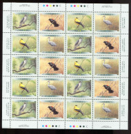 Canada **   N° 1633 à 1636 - Oiseaux   - Feuillet  - - Blocchi & Foglietti