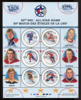 Canada **   N° 1739 à 1744 -  Ligue National De Hockey - Feuillet - Blocks & Kleinbögen