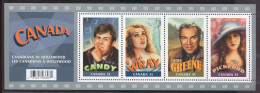 Canada **   N° 2219 - à 2222 - Actrices Et Acteurs Canadiens  -  Feuillet - - Blocks & Sheetlets