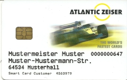 CARTE A PUCE TEST DEMO SIM GSM AUTRE ATLANTIC ZEISER AUTOMOBILE  F1 CARDLINE - Andere & Zonder Classificatie