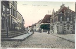 GNOIEN Lange Straße Mit Rathaus Belebt Conditorei Schmidt Carl Böttger Bernhard R...24.7.1921 Gelaufen - Teterow