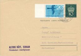 C10086 - Liechtenstein (1966) 9494 Schaan - Storia Postale