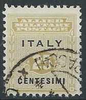 1943 OCCUPAZIONE ANGLO AMERICANA SICILIA USATO 25 CENT - ED590-2 - Anglo-Amerik. Bez.: Sicilë