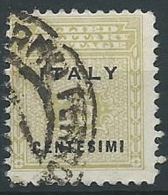 1943 OCCUPAZIONE ANGLO AMERICANA SICILIA USATO 25 CENT - ED590-3 - Anglo-Amerik. Bez.: Sicilë