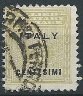 1943 OCCUPAZIONE ANGLO AMERICANA SICILIA USATO 25 CENT - ED590-3 - Anglo-american Occ.: Sicily