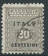 1943 OCCUPAZIONE ANGLO AMERICANA SICILIA USATO 30 CENT - ED591 - Ocu. Anglo-Americana: Sicilia