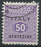 1943 OCCUPAZIONE ANGLO AMERICANA SICILIA USATO 50 CENT - ED591-2 - Anglo-american Occ.: Sicily